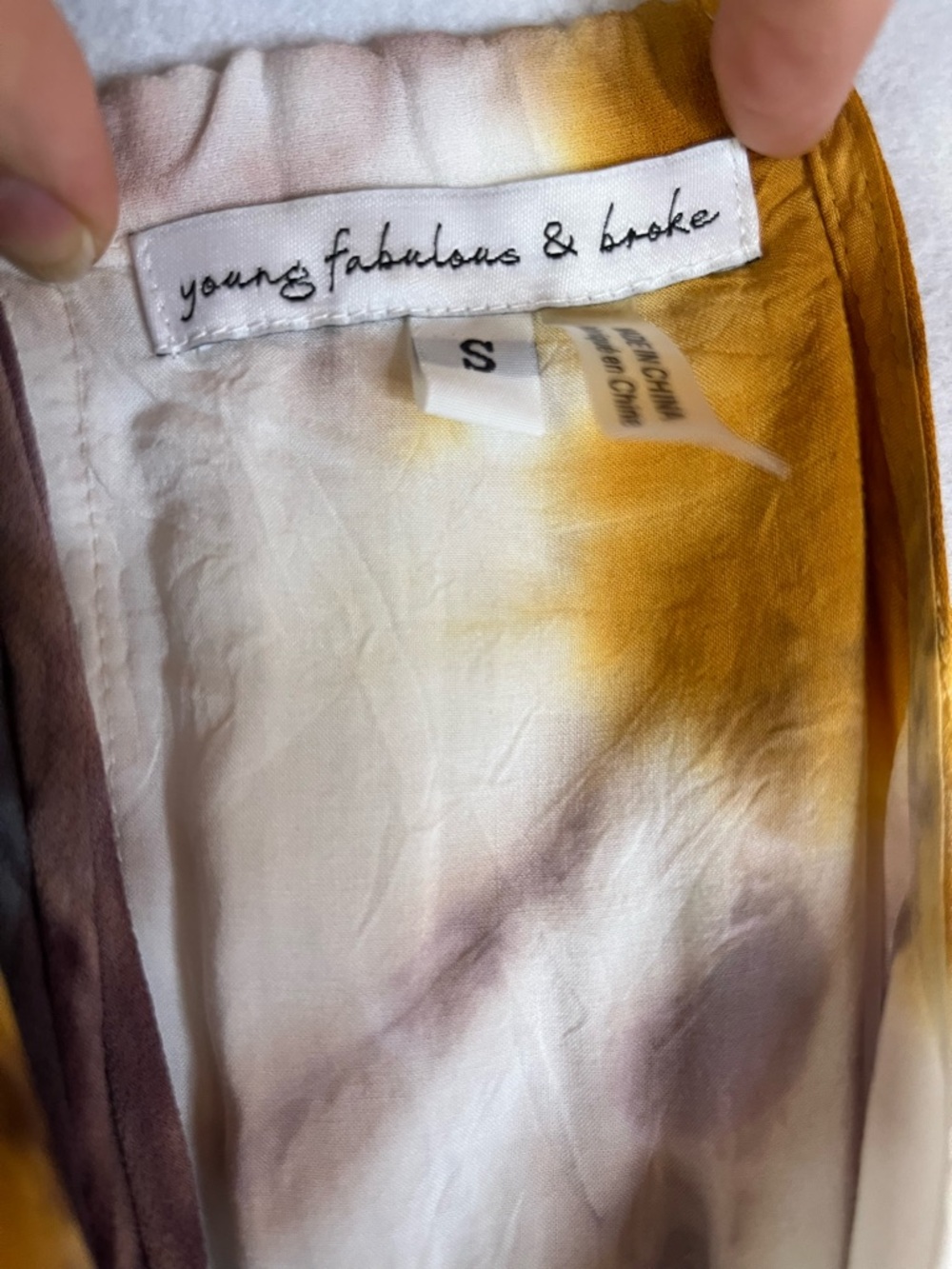 Young Fabulous & Broke Maxi Dress Tie Dye Small Multicolor NWOT - Picture 6 of 8